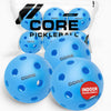 CORE Indoor Blue 26 Hole Pickleballs - 6 Pack - CORE Pickleball