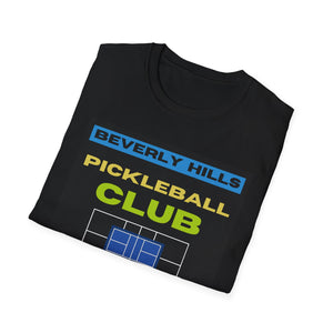 Mens - Soft style T-Shirt - Beverly Hills Pickleball Club