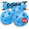 CORE Indoor Blue 26 Hole Pickleballs - 3 Pack