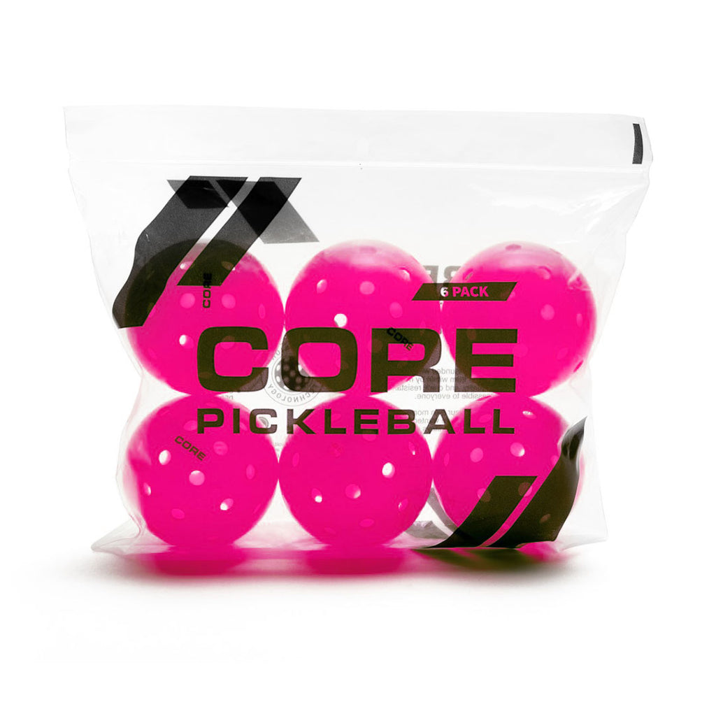 PINK6 6 BCA Pink Pickleballs  - CORE Pickleball