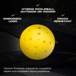 IMPACT Yellow CORE Pickleball - Indoor/Outdoor | Fast and Built to Last - CORE Pickleball